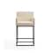 Manhattan Comfort Ambassador Counter Stool in Cream and Black (Set of 3) 3-CS010-CR - alternate 3